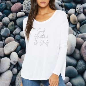 smile breathe and go slowly t-shirt