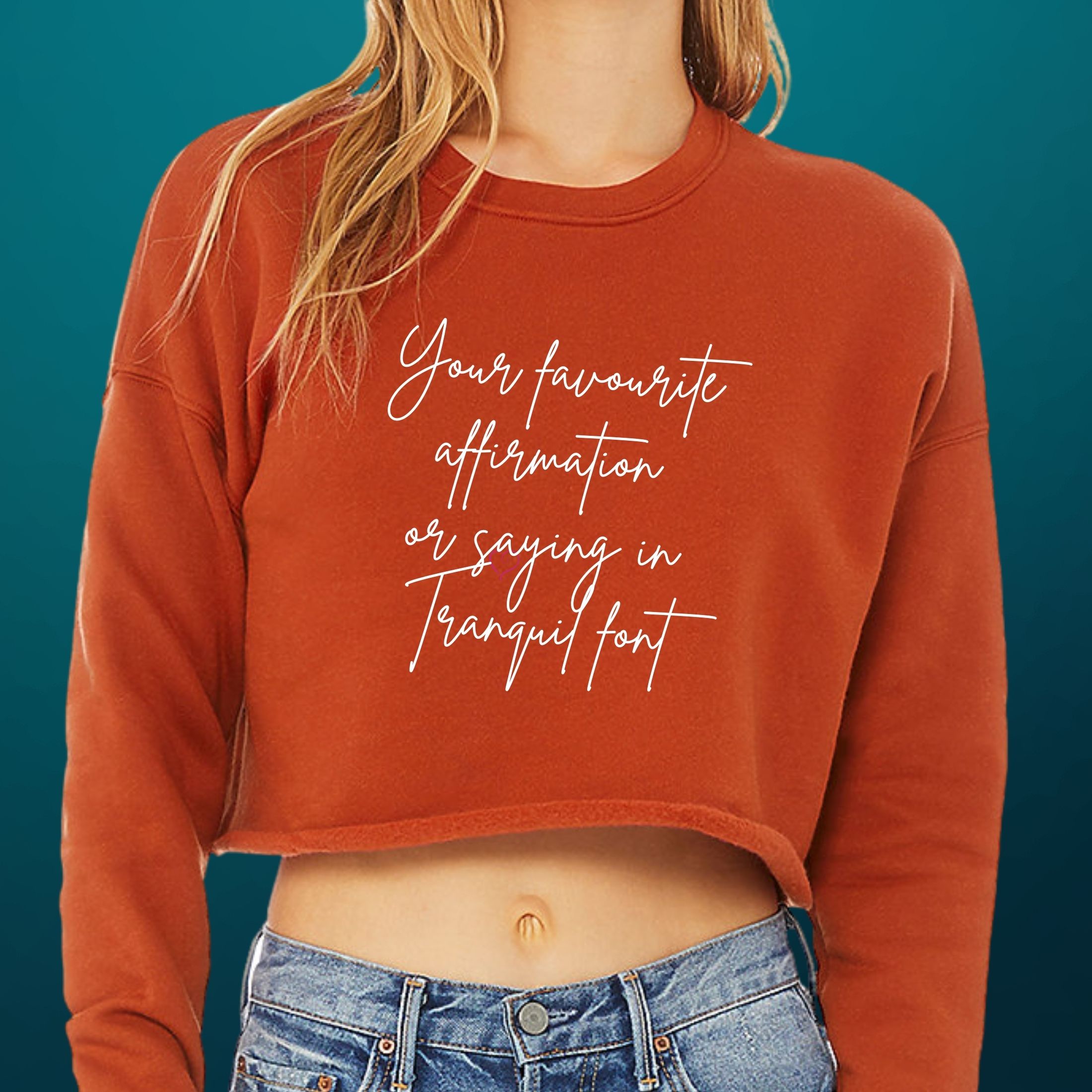 personalised crop sweater
